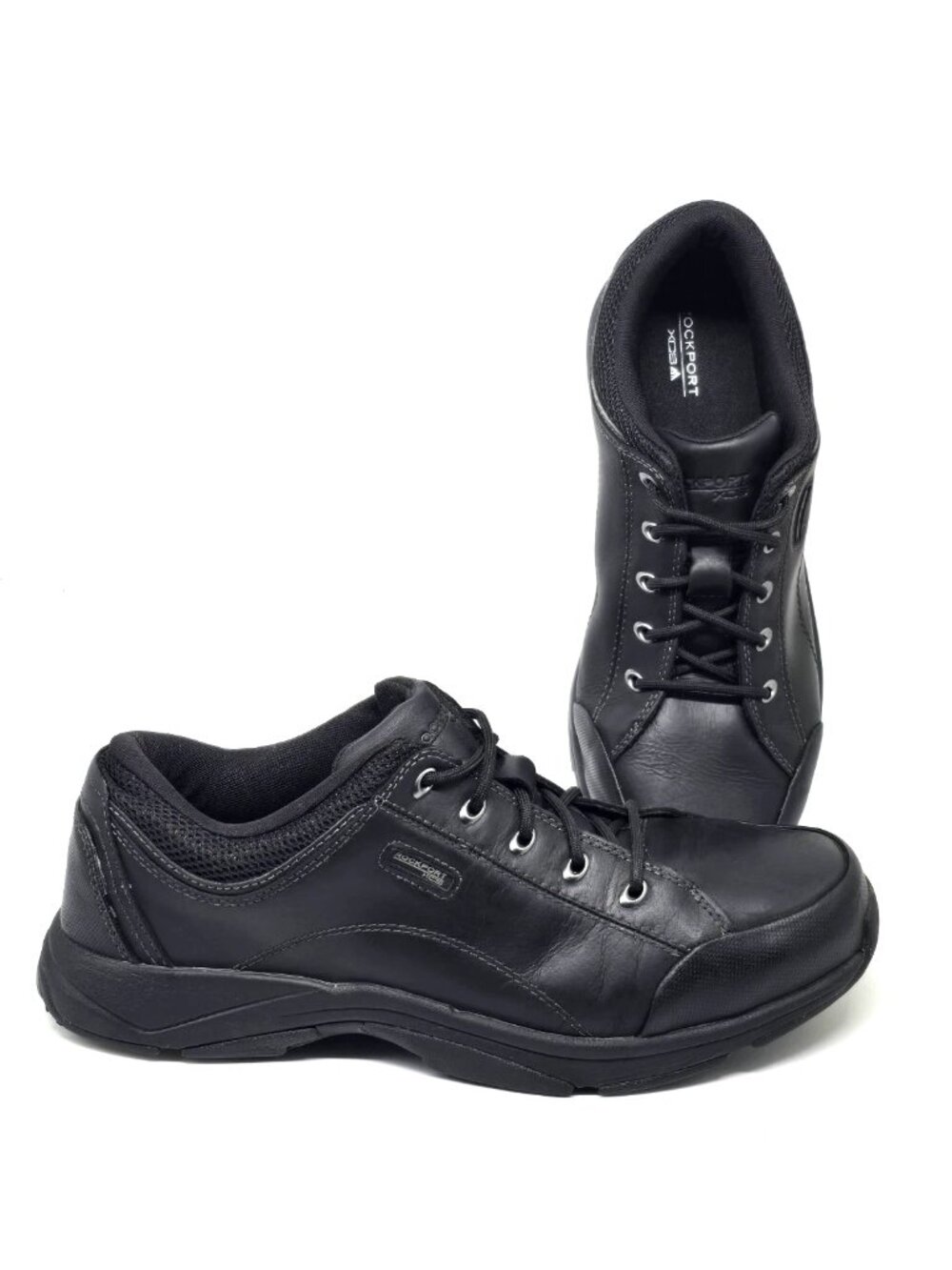 Rockport Chranson Black Leather Upper Comfort Lace-up Sneakers Men's Size 13W